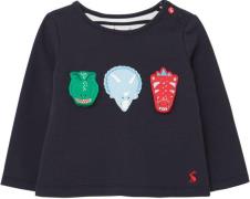 Tom Joule Chomp Langarmshirt, Navy Dinosaur, 3–6 Monate