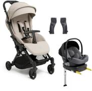 Beemoo Easy Fly Lux 4 Buggy inkl. Route i-Size Babyschale &  Basis, Sa...