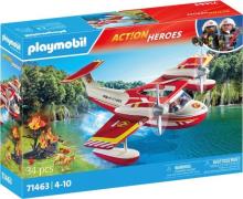 Playmobil 71463 Action Heroes Bausatz Feuerwehrflugzeug mit Löschfunkt...