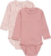 Minymo Body 2er-Pack, Ash Rose, 74, Babykleidung