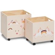 Cloudberry Castle Aufbewahrungsboxen 2er-Pack Einhorn