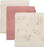 Pippi Musselintücher 3er-Pack, Rose Tan