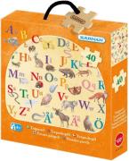 Kärnan Holzpuzzle ABC Tiere 40 Teile