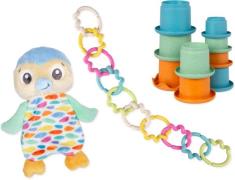 PlayGro Eco Play Activity Geschenkset Pinguin, Babyspielzeug