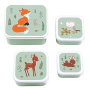 A Little Lovely Company Lunchbox-Set, Forest Friends