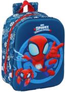 Spidey and His Amazing Friends 3D Mini Kinder Rucksack 6L, Marineblau