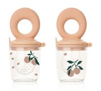 LIEWOOD Miranda Food Feeder 2er-Pack, Peach/Sea Shell