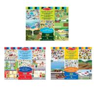 Melissa &  Doug Wiederverwendbare Stickersets - Habitate, Fahrzeuge un...