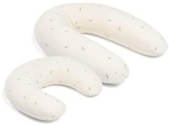 Doomoo  Still- &  Schwangerschaftskissen 2-in-1, Quilt Creme Blomma