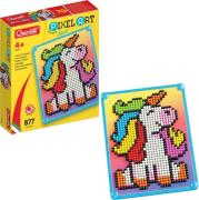 Quercetti Pixel Art Bastelset Basic Einhorn 877 Teile