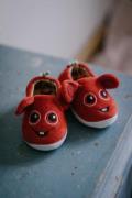 Babblarna Bobbo Pantoffeln, Rot, 25