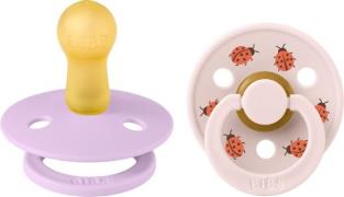 BIBS Studio Colour Bumblebee Schnuller 2er-Pack Latex Größe 2, Violet ...