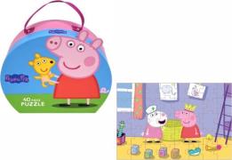 Barbo Toys Peppa Wutz Koffer mit Puzzle 40 Teile