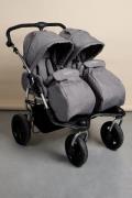 DEMO-EX Beemoo Swing+ Geschwisterwagen, Grey Melange